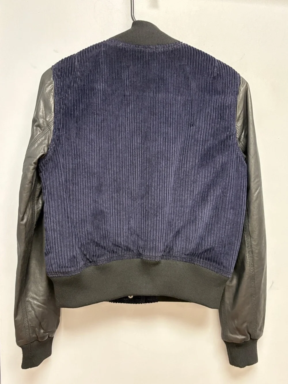 Hudson Los Angeles Corduroy & Leather Varsity Jacket XS New With Tags $495 - Picture 2 of 10